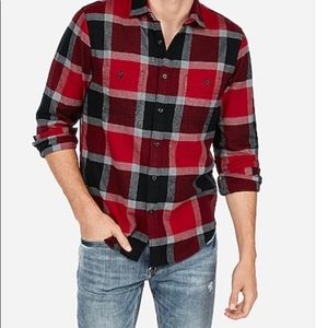 NWT Express Red and Black Flannel